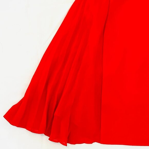 BCBGMaxAzria Brielle open back pleated red mini dress, Size 0, evening, party - Picture 5 of 10
